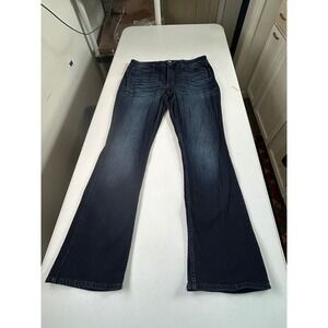 Lee Riders Womens Size 18L Dark Wash Mid Rise Bootcut Denim Jeans